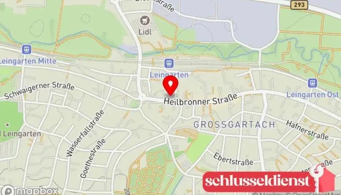 Karte von Flinspach Elektrotechnik - Inh.: Marco Flinspach Elektriker, Elektrofachmarkt in Leingarten