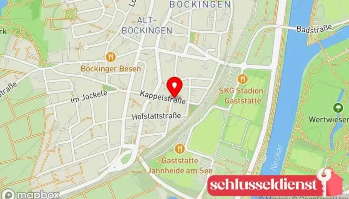 Karte von Franz Bartosch Bauschlosserei Metallwerkstatt in Heilbronn