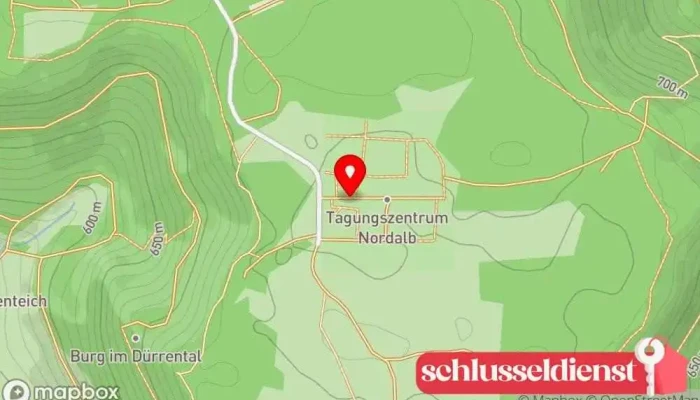 Karte von Freizeit- und Tagungsstätte Nordalb Kongresszentrum in Deggingen