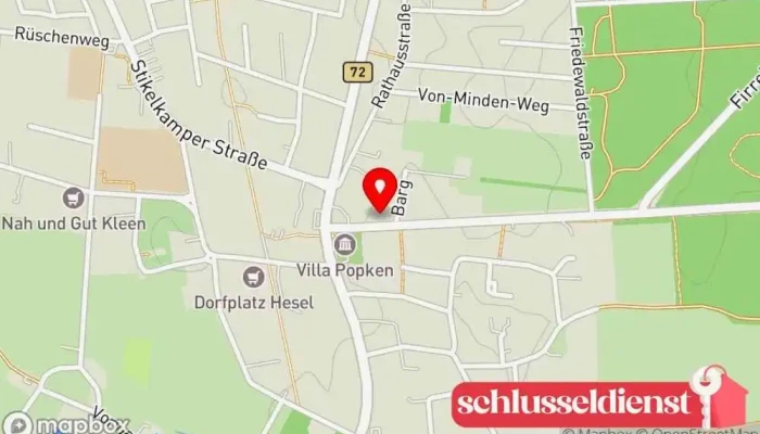 Karte von Freudenberg GmbH Sanitärinstallateur, Sanitärtechnik, Elektroinstallationsdienst, Heizungsanlagenanbieter in Hesel