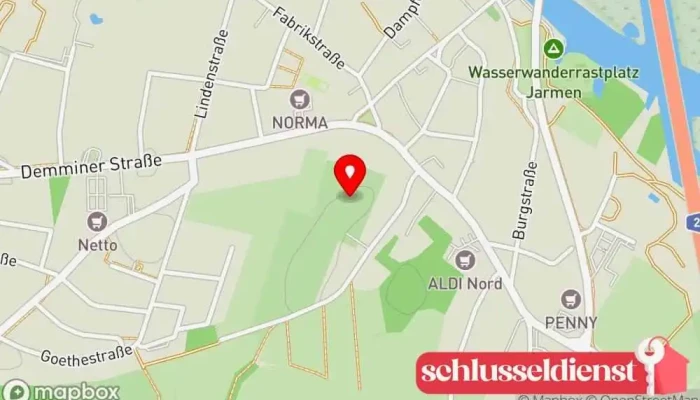 Karte von Friedhof Jarmen Friedhof in Jarmen