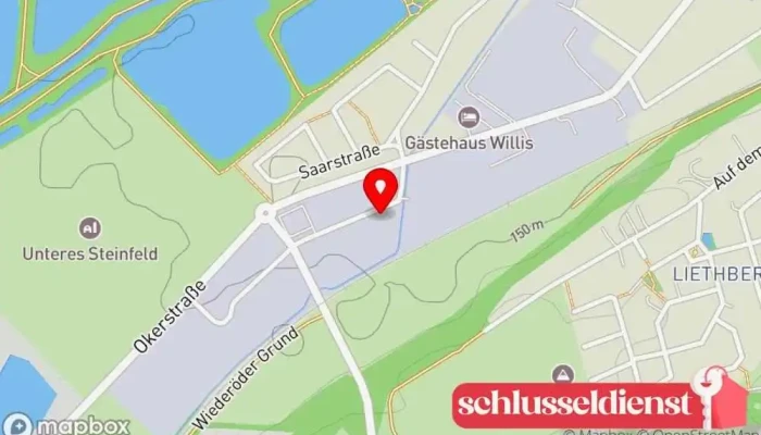 Karte von Gadesmann Stahl- und Leichtmetallbau Metallverarbeitungsunternehmen, Metallbauunternehmen, Schweißbetrieb in Goslar