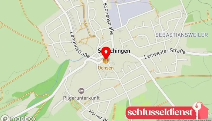 Karte von Gasthaus Ochsen Deutsches Restaurant in Schechingen
