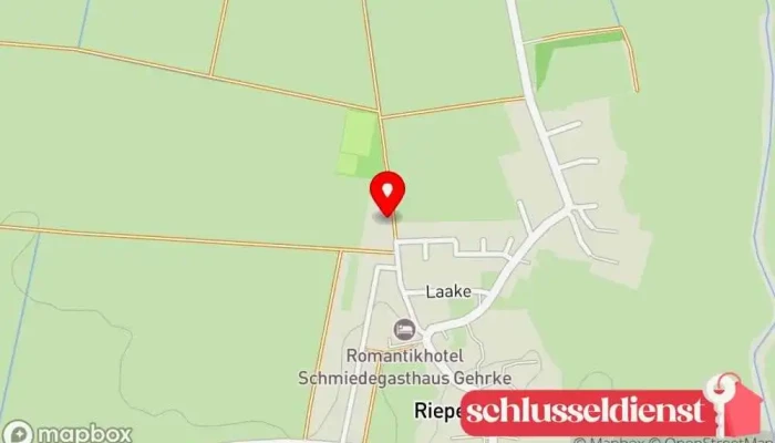 Karte von Gehrke Metallbau Metallbauunternehmen, Schmied, Zaunbauer, Garagentoranbieter, Treppenbauunternehmen, Stahlbauunternehmen in Bad Nenndorf