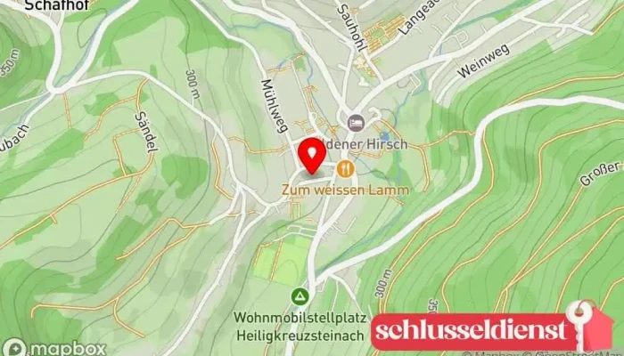 Karte von Gemeinde Heiligkreuzsteinach Rathaus in Heiligkreuzsteinach