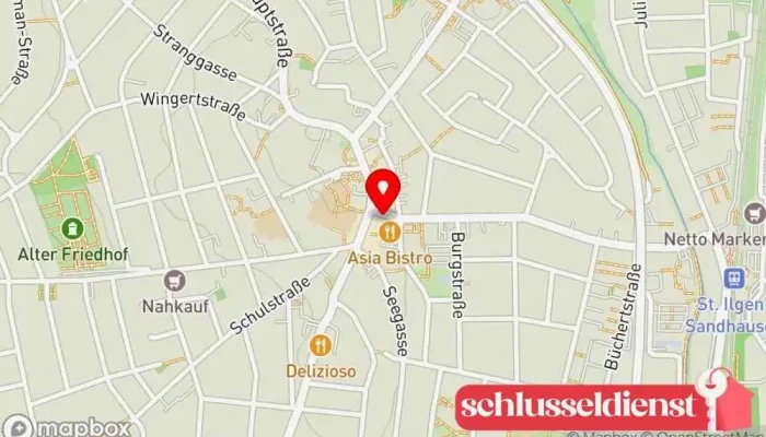 Karte von Gerd Schneider Schlüsseldienst in Sandhausen