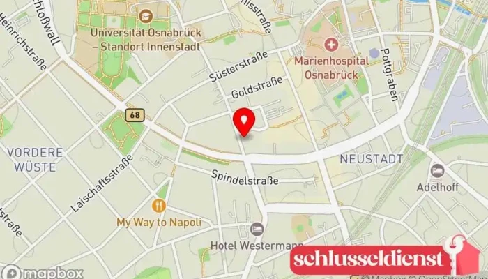 Karte von Geuting G. Metallwerkstatt in Osnabrück
