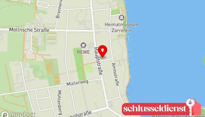 Karte von Gewerbe- und Tourismusverein Zarrentin und Umgebung e.V. Veranstaltungsplaner in Zarrentin am Schaalsee