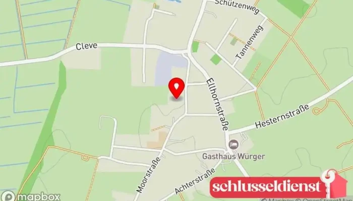 Karte von Glade Landtechnik Landmaschinenhändler in Uthlede