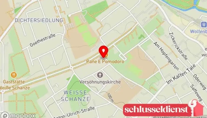 Karte von Gregor Uhl Metallbauunternehmen in Wolfenbüttel