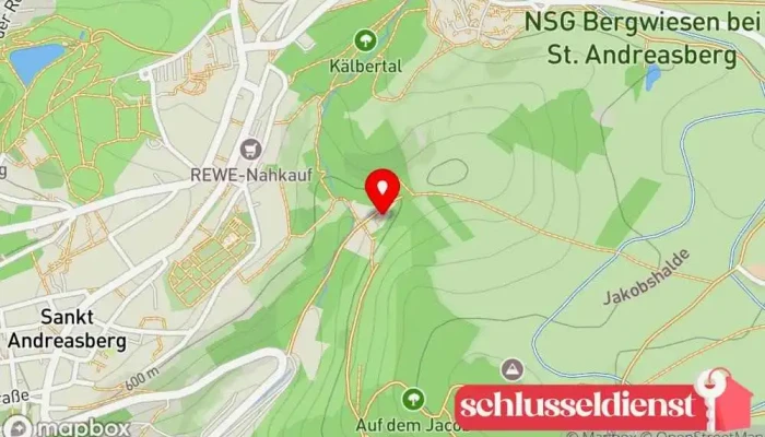 Karte von Grube Wennsglückt Bergwerk in St. Andreasberg