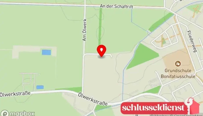 Karte von GT Anlagenbau GmbH Hersteller, Maschinenbauunternehmen, Metallverarbeitungsunternehmen, Blechanbieter in Geeste