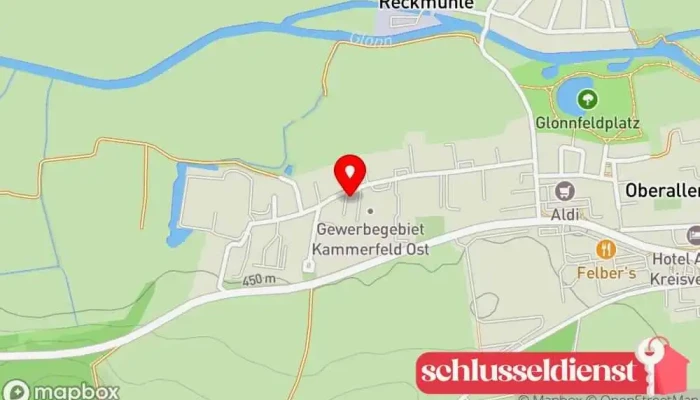 Karte von Gusik-Bindemann Schließanlagenprofi Anbieter von Sicherheitssystemen in Allershausen