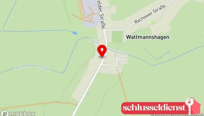 Karte von Gutshaus Wattmannshagen Geschäft für Türen in Lalendorf