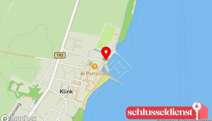 Karte von Hafen Klink Jachthafen in Klink