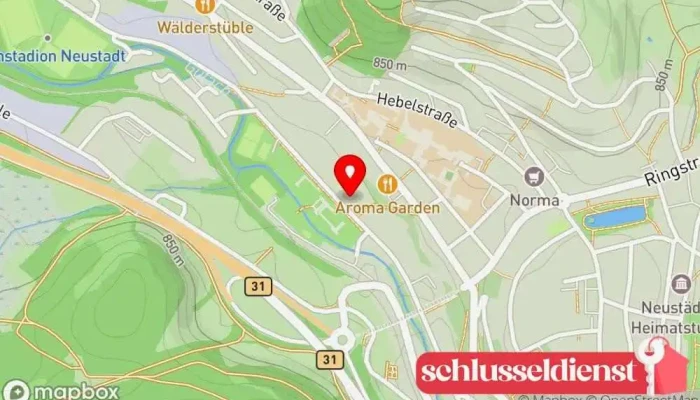 Karte von Handwerkstadt Eisen-Stoll Beha GmbH & Co. KG Baumarkt in Titisee-Neustadt