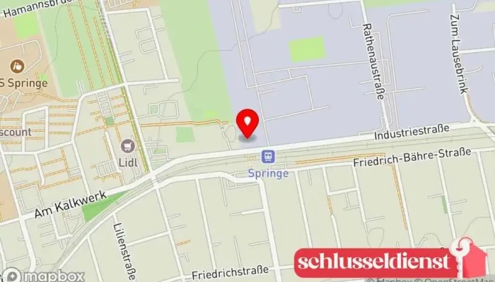 Karte von Hannen Metallbau K.-H. Hannen Metallbaumeister Generalunternehmer in Springe