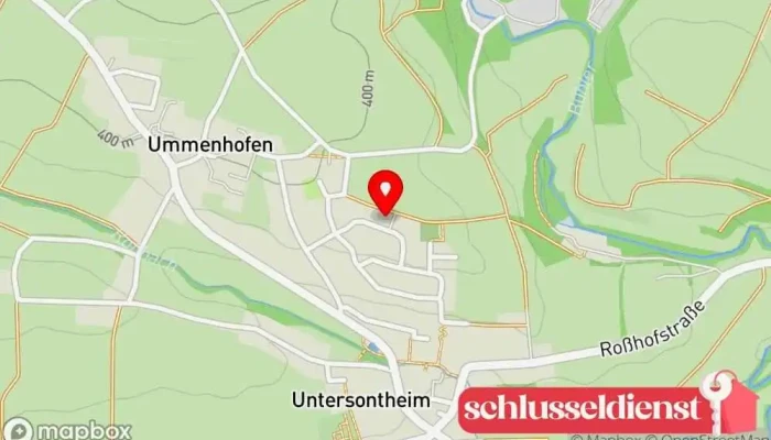 Karte von Hans Ehrmann Blechbearbeitung Metallbauunternehmen in Obersontheim