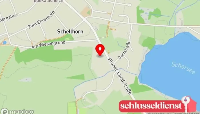 Karte von Hans Rathje GmbH Tischlerei Glaserei Rolladen Fensteranbieter, Möbeltischler, Anbieter von Sonnenschutz in Schellhorn
