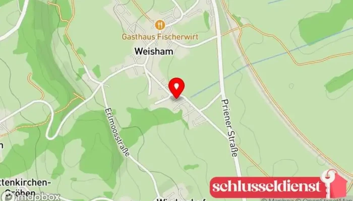 Karte von Hans Schlosser Autowerkstatt in Bernau am Chiemsee