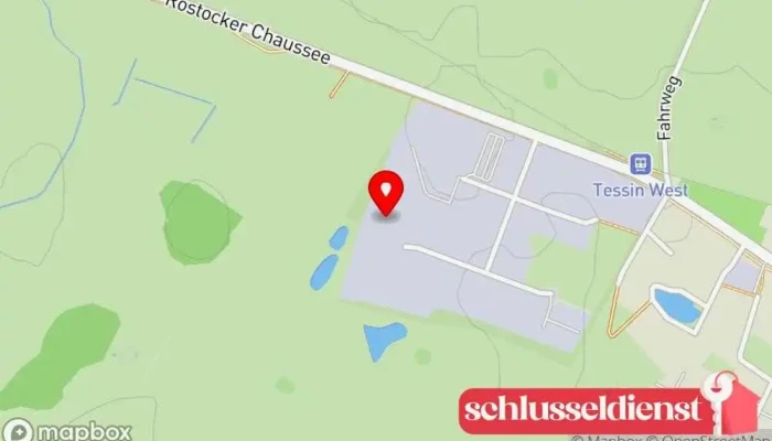 Karte von Hanseatische Metallveredelung GmbH Metalloberflächenveredler, Pulverlackbeschichtungsdienst in Amt Tessin