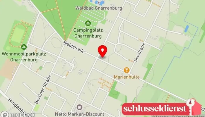 Karte von Hartmann Metallbau Inh. Olaf Hartmann Bauunternehmen in Gnarrenburg