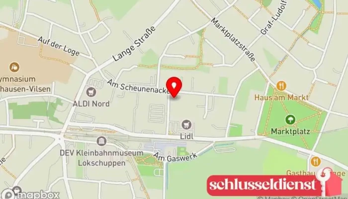 Karte von Heidhoff & Helms GmbH Möbelhersteller, Bautischlerei in Bruchhausen-Vilsen