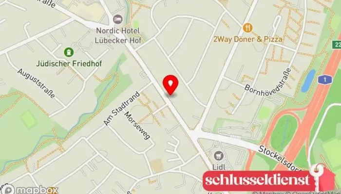 Karte von Heinrich Jürs Stahl- und Metallbau GmbH & Co. KG Metallwerkstatt, Metallbauunternehmen, Stahlbauunternehmen in Lübeck
