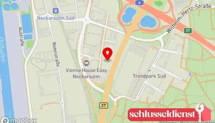 Karte von Heinz Neumann GmbH Metallbauunternehmen, Stahlbauunternehmen in Neckarsulm