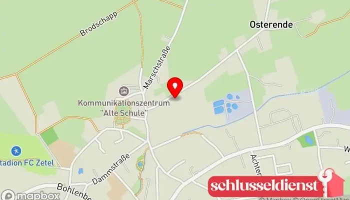 Karte von Hergen Hullen - Ingenieurbüro für Stahlbau Stahlhersteller in Zetel