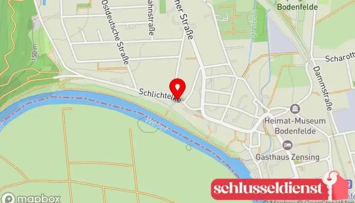 Karte von Hermann Wiechers Kunstschmiede Juweliergeschäft in Bodenfelde