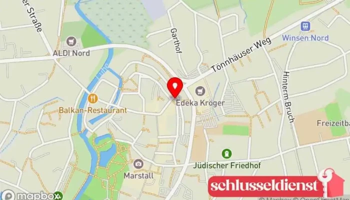 Karte von HOPPE Stahlbau Stahlbauunternehmen, Schmied, Schlüsseldienst in Winsen (Luhe)