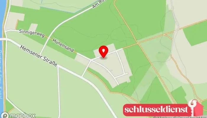 Karte von Husen Metallbau & Montage UG Metallbauunternehmen, Metallverarbeitungsunternehmen in Meppen