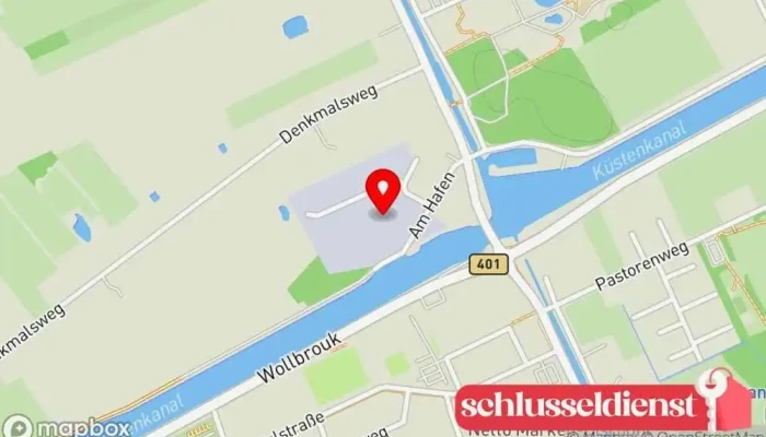 Karte von Husen Stahlbau Metallbauunternehmen, Stahlbauunternehmen in Surwold