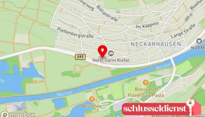 Karte von Huss Stahl- und Metallbau GmbH Bauunternehmen in Nürtingen