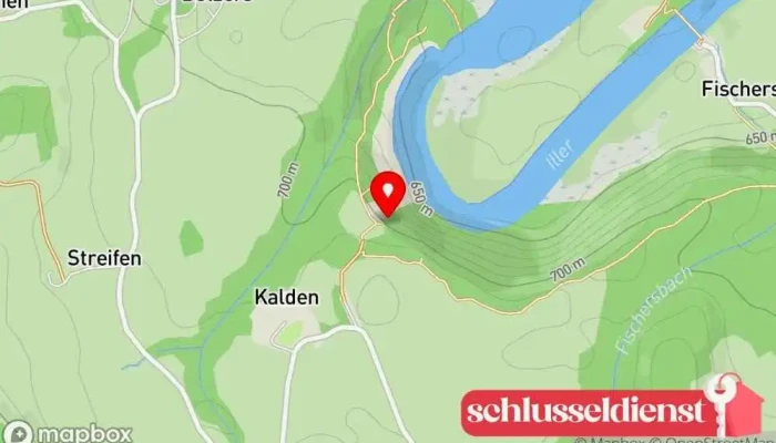 Karte von Illerdurchbruch Aussichtspunkt Aussichtsplattform in Altusried