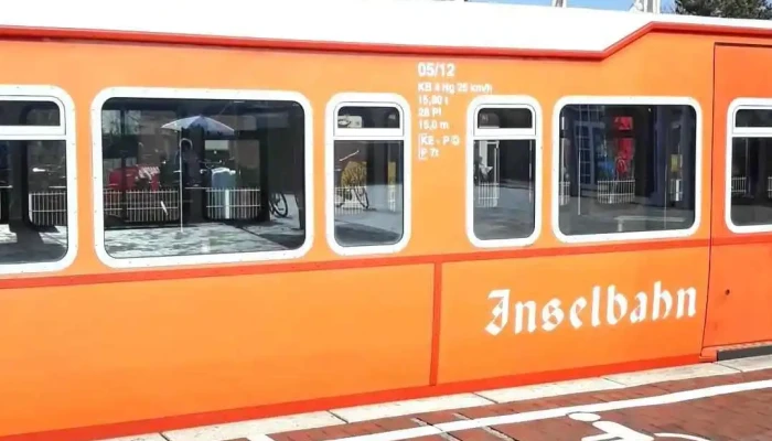 Inselbahn Langeoog -    Schiffahrt Langeoog Bahnhof - Langeoog