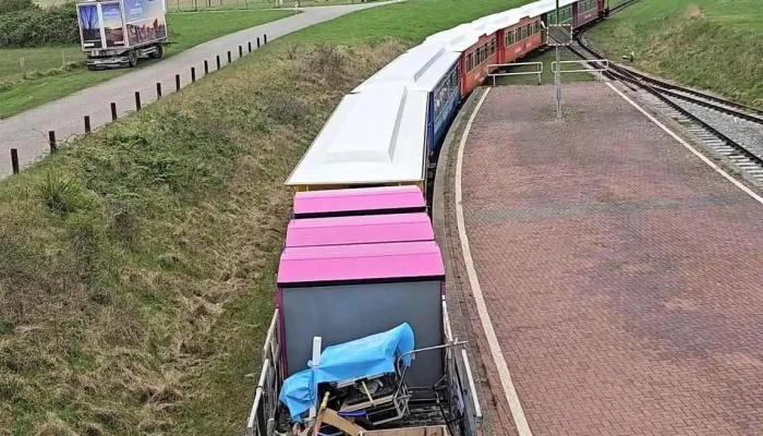 Inselbahn Langeoog -    Schiffahrt Langeoog Gleis - Langeoog