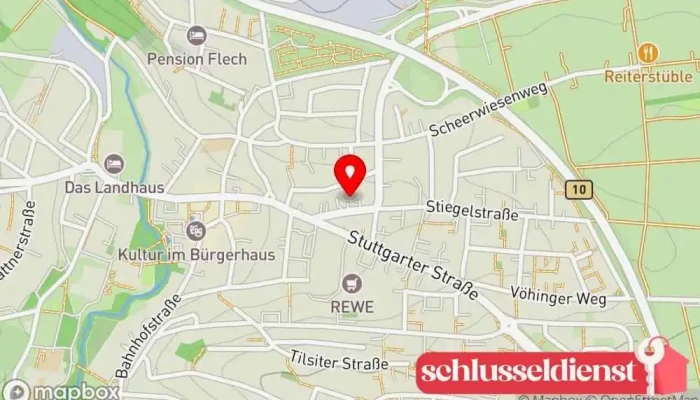 Karte von IWTS Industrie Wärmetechnik- Stöcker u. Metallbau GmbH Hersteller, Metallbauunternehmen in Schwieberdingen