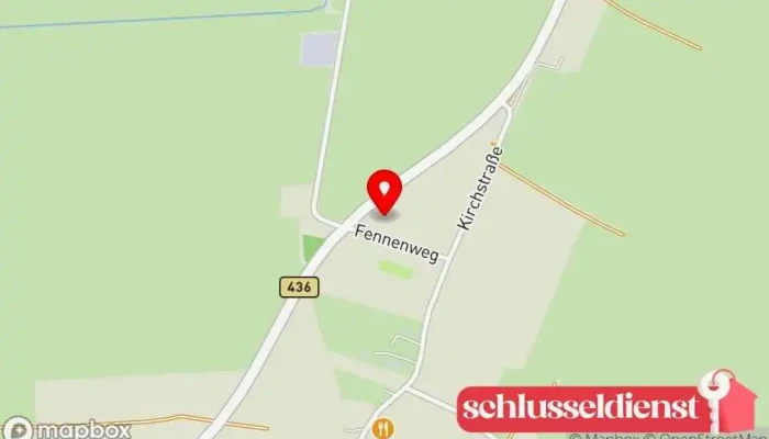 Karte von Janssen Metalle Metallverarbeitungsunternehmen in Friedeburg