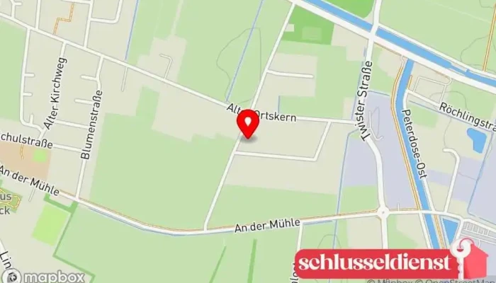 Karte von JO Metallbau GmbH Metallbauunternehmen, Metallwerkstatt in Haren (Ems)