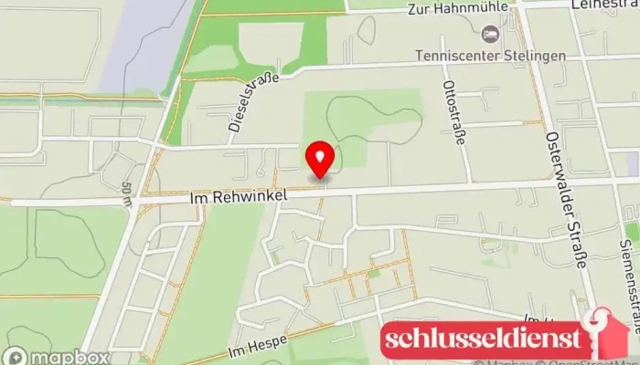 Karte von Jörg Deterding GmbH & Co. KG Schlüsselduplikationsdienst, Jalousiengeschäft, Bautischlerei, Sicherheitstechnikfachgeschäft, Fensterinstallationsdienst in Garbsen