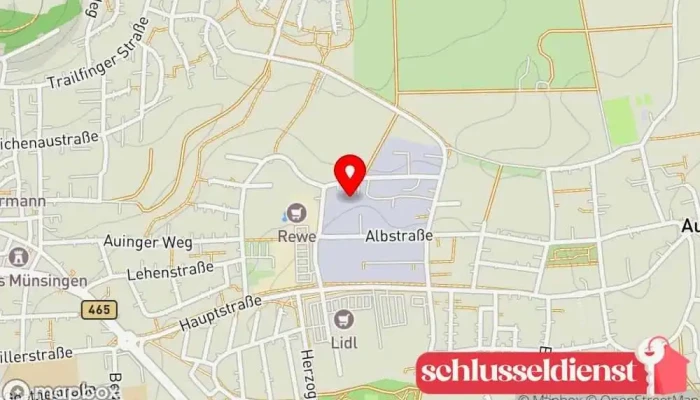 Karte von Jörg Häcker Metallwerkstatt in Münsingen