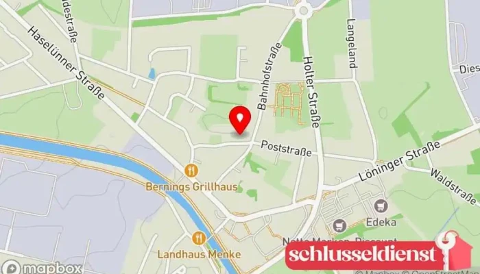 Karte von Josef Flerlage GmbH Dachdecker, Zimmermann in Herzlake