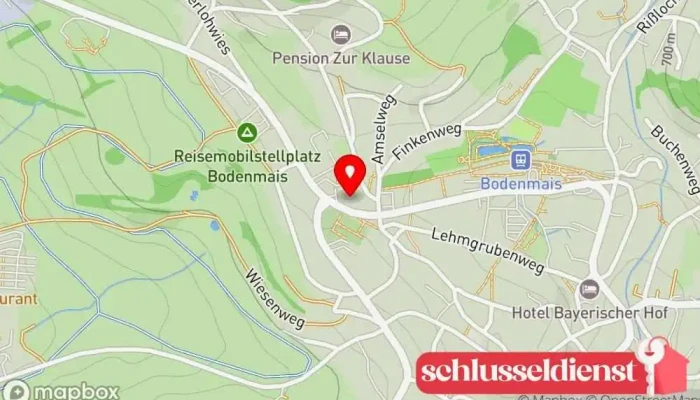 Karte von Joska Waldglashütte Glashersteller in Bodenmais