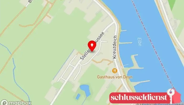 Karte von JS Metallbau Metallbauunternehmen, Generalunternehmer, Dachdecker in Stelle