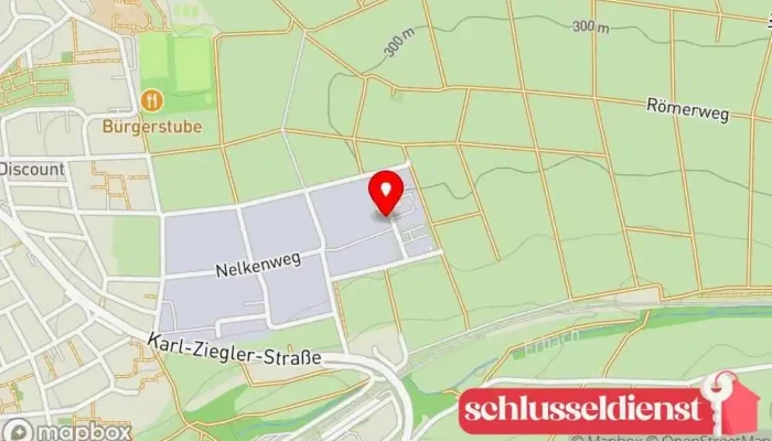 Karte von Jud GmbH & Co. KG (Metallbearbeitung) - Waiblingen Metallverarbeitungsunternehmen, Rohranbieter, Pulverlackbeschichtungsdienst, Blechanbieter, Dreherei, Schweißbetrieb in Waiblingen
