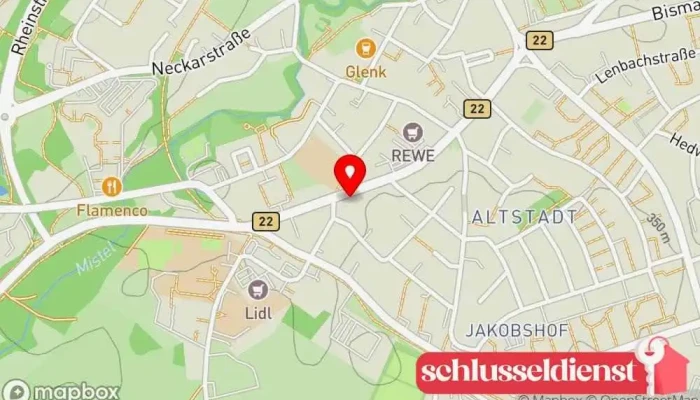 Karte von Karl Hagen Hersteller in Bayreuth