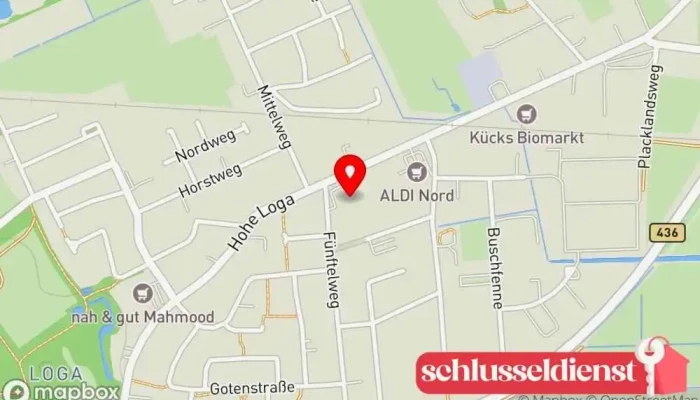Karte von Kezie Metallbau Metallbauunternehmen in Leer (Ostfriesland)