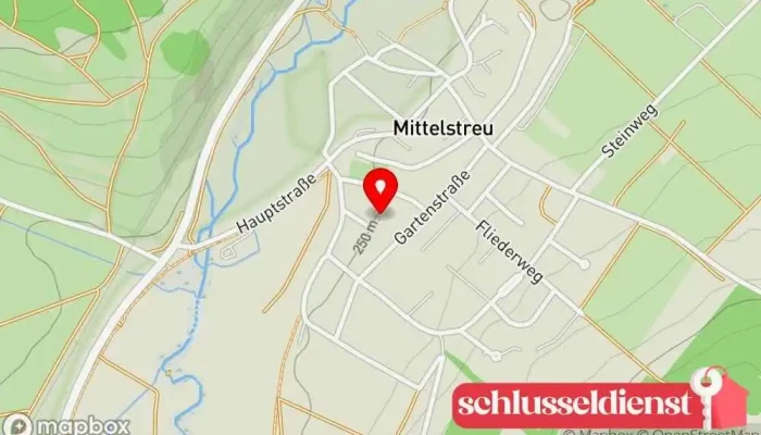 Karte von Klaus Grimm Schlosserei Metallbauunternehmen in Oberstreu